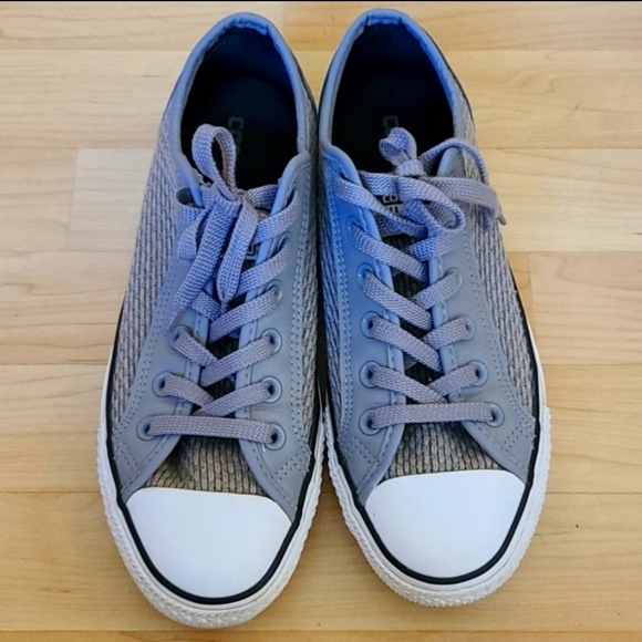 Converse All Star 146458C Ct Overlay Smoke Gray Low Mens Size 8 Womens Size 10